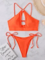 Bademode Frauen Push Up Monokini Brasilianische Bademode Padded Micro Bikini Niedrigen Taille Extreme Sexy Faden – Bild 4