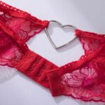 Liebe Rot Dessous Sexy BH Und Panty Set 3-teilig Luxus Spitze Phantasie Unterwäsche Thongs Strumpfbänder Erotische Intime set – Bild 6