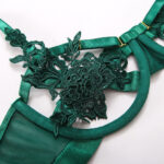 Sinnliche Weibliche Dessous Hohl Sexy Brust Öffnen Unterwäsche Erotische Sissy Spitze Intime 5-tlg. Set Uncensored – Bild 6