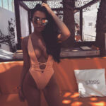 Tiefem V-ausschnitt Bikini frauen Badeanzug Halter Badeanzug 2020 Monokini String Sexy Badeanzug One Piece High Cut Bademode – Bild 4