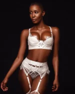 Sexy Spitze BH & Unterwäsche Set - Push-up 3-teilig – Bild 3