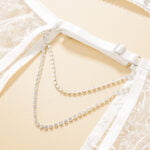 Sinnliche Floral Stickerei Dessous in Weiß und Nackt - Erotische Sets ohne Censorship – Bild 5