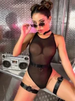 Sex Sinnliche Dessous Body Tanga Schwert Gürtel Erotische Transparent Teddy Bär Exotische Kostüme Tempt Babydoll – Bild 3