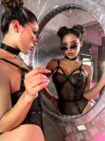 Sexy Body Frauen Transparente Spitze Unterwäsche Für Erotische Dessous Mit Offenem Schritt Mesh Teddy Nacht Club – Bild 4