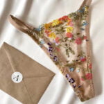 Sexy Dessous Phantasie Spitze Set Frau 2 tlg. Transparent frauen Unterwäsche Stickerei Erotische Schöne BH Und Panty Set – Bild 3