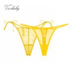 Spitze Tanga Damen 2er Set bequem dünn hochwertig – Bild 2