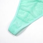Spitze Tanga Damen 2er Set bequem dünn hochwertig – Bild 6