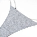 2 Teile/satz Dünnen Riemen Höschen Frauen Sexy G-String Weiche Dessous Low Rise Tanga Atmungsaktiv Unterwäsche Einfarbig Schriftsätze – Bild 4