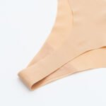 Frauen Nahtlose Höschen Seide Sexy Thongs Weibliche Unterwäsche Low-Rise Thong Einfarbig Pantys Vertrauten Dessous – Bild 6