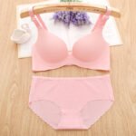 Glänzend bügelloseversammelt unterwäsche frauen anzug einfache einteiliges bequeme bh set – Bild 3