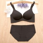 Glänzend bügelloseversammelt unterwäsche frauen anzug einfache einteiliges bequeme bh set – Bild 4