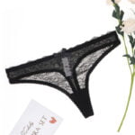 Rot farbe sexy damen tanga sexy dessous mesh spitze transparent atmungs höschen – Bild 6