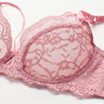 Sexy Plus Größe Floral Spitze Ungefüttert Unterwäsche Tiefe V Hohl 3/4 Cup Bügel ABCDE Cup BH Set – Bild 5