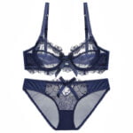 Sexy Tiefe V Plus Größe Dessous -dünne A/B/C/D Cup 2 BH sets/Lot – Bild 4