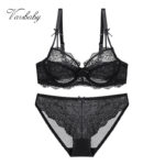 Sexy Ungefüttert Unterwäsche Frauen Spitze Marke Solide Ungefüttert 2 BH Sets/Lot