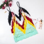 Sexy Unterwäsche Dünne Cup Spitze BH Frauen BHs Gelb Rot Farbe – Bild 9