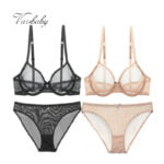 Transparent Unterwäsche Solid Spitze Durchsichtig Intimatesplus größe 2 BH Sets/Lot