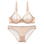 Transparent Unterwäsche Solid Spitze Durchsichtig Intimatesplus größe 2 BH Sets/Lot – Bild 3