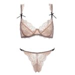 Dünne Sexy Spitze Bügel Dessous Floral Eingestellt-Straps Frauen BH Sets – Bild 6
