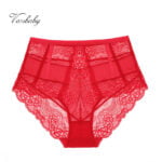 frauen sexy high-rise lace briefs hohl unterwäsche hohe elastizität komfortable höschen