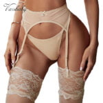 sexy floral spitze mode transaprent unterwäsche garn hohe qualität strumpfbänder + strümpfe 2 stücke S M L XL XXL – Bild 2