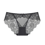 sexy transparent low-rise briefs floral spitze bogen unterwäsche schwarz/grün/rot/weiß höschen S M L XL – Bild 3