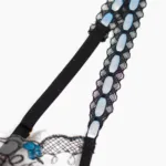 Ello lace Fairy Dessous sexy Spitze Blumen transparente Unterwäsche 3-teilige zarte intime durchsichtige BH Tangas Outfits – Bild 10