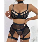 Sinnliches 4-tlg. Bandage Dessous Set - Verführerisch, Sexy und Selbstbewusst – Bild 3