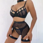 Sinnliches 4-tlg. Bandage Dessous Set - Verführerisch, Sexy und Selbstbewusst – Bild 4