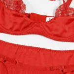 Ellolace Fancy Lingerie Cross Bra Push Up Underwear Bandage Garter Luxury Lace Brief Sets Exotic Intimate Sensual Sexy Outfit – Bild 9