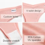 FINETOO Brazilian Panties Women Cotton Underpants M-XL Sexy Low-Rise Underpants Ladies Solid Color Bikini Panties Lingerie 2022 – Bild 5