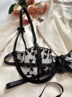 Verführerisches Spitze mit Herzstickerei | Dessous für Damen | Spitzen-Lingerie mit romantischen Details – Bild 6
