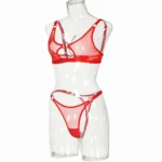 Transparente Reizwäsche Dessous Damen – Verführerisches Spitzen Set – Bild 7