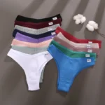 FINETOO Brazilian Panties Women Cotton Underpants M-XL Sexy Low-Rise Underpants Ladies Solid Color Bikini Panties Lingerie 2022 – Bild 4