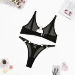 Transparente Reizwäsche Dessous Damen – Verführerisches Spitzen Set – Bild 5