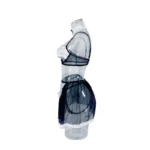 Sexy Maid Uniform Lace Mesh Erotik Cosplay Outfit Damen Reizwäsche Set – Bild 9