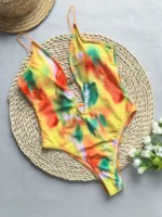 Push Up Monokini Damen schwarz sexy Badeanzug | brasilianischer Schnitt – Bild 11