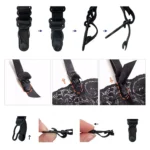 Strapsgürtel mit Strumpfhaltern & Strümpfen – 2-tlg-Set – transparente Reizwäsche für Damen | verführerische Lingerie – Bild 6