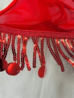 Babydoll Dessous Set Damen Rot | Perlendekor Transparent | S XL | Party Valentinstag – Bild 6