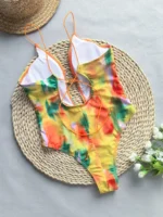 Push Up Monokini Damen schwarz sexy Badeanzug | brasilianischer Schnitt – Bild 12