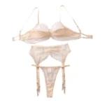 BH Damen transparent Tüll Polka Dots Dessous Unterwäsche – Bild 7