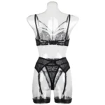 Lace Sexy Lingerie Transparent Hot Porno Lace Erotic Outfit Ladies Sexy Bra Set Romantic Fancy See Through Bra Panties Lingeries – Bild 3
