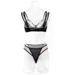 Sexy Lingerie Set Mesh Spitzen BH Slip Dessous Unterwäsche 2-teilig – Bild 5